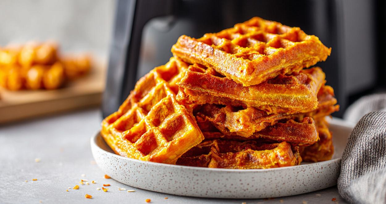 Saftige 6-Zutaten-Karottenwaffeln