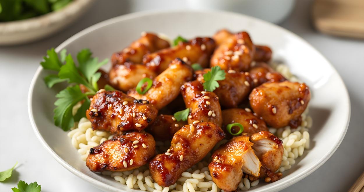 Crispy Airfryer Sesam-Hähnchen