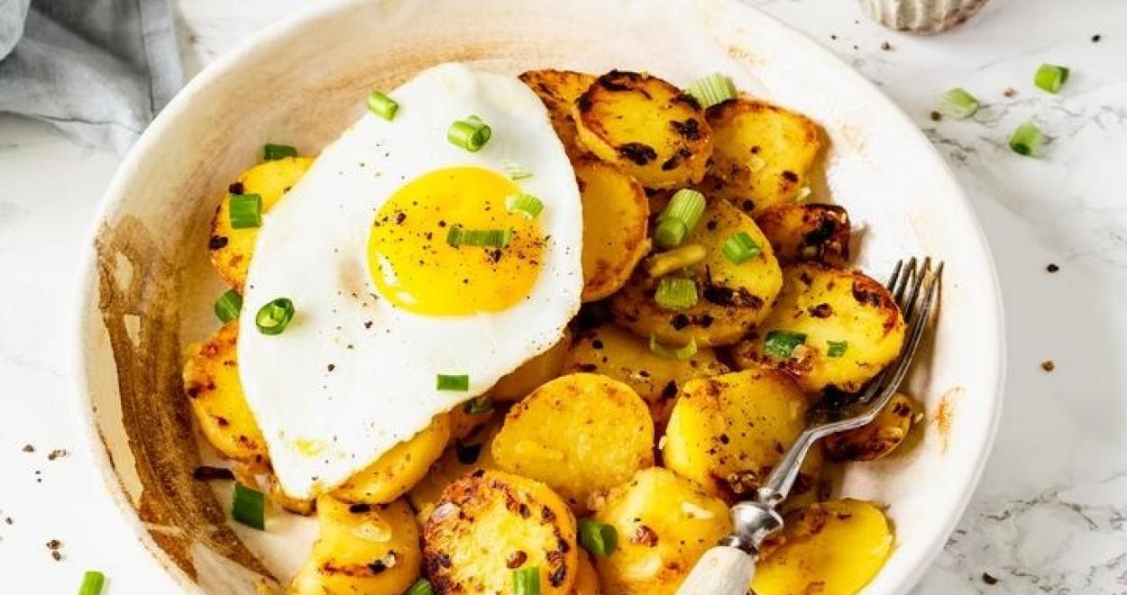 Bratkartoffeln mit Spiegelei