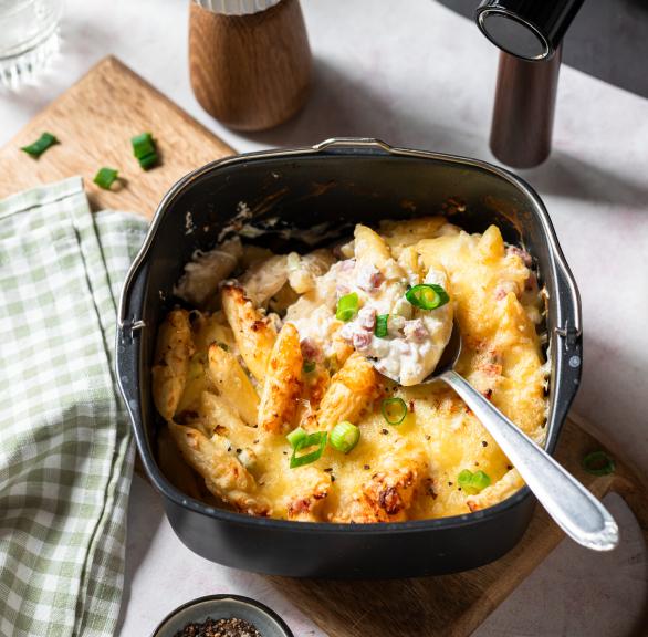 Flammkuchen Schupfnudeln aus dem Airfryer