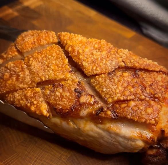 Krustenbraten aus der Heißluftfritteuse