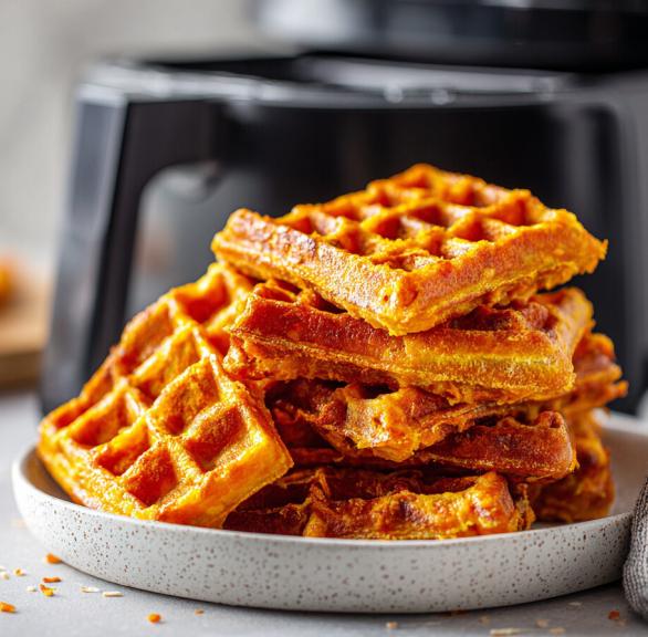 Saftige 6-Zutaten-Karottenwaffeln