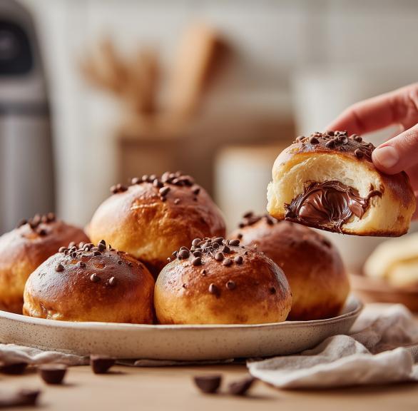 Schnelle Schokobrötchen mit Nutella