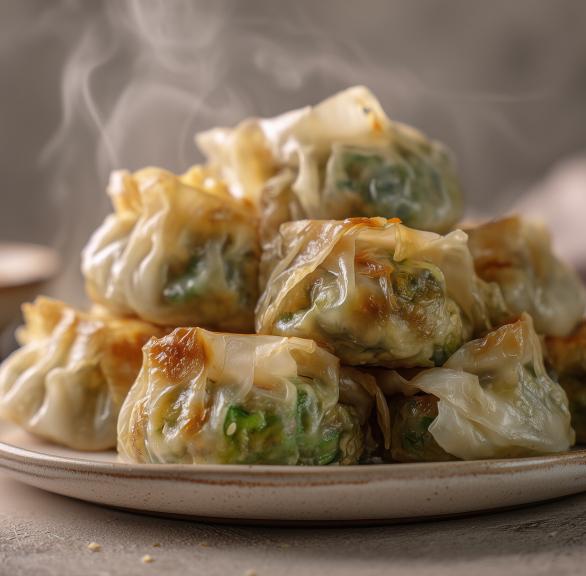 Asiatische Gemüse-Tofu-Dumplings