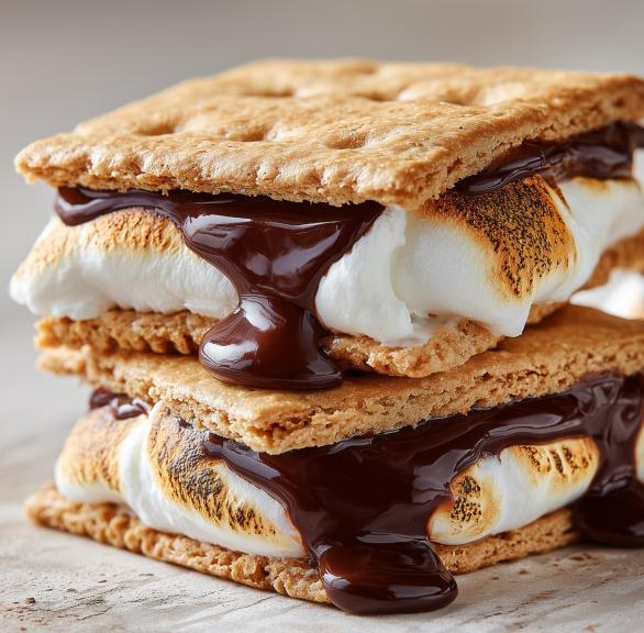 Schokoladen-Marshmallow-Sandwich