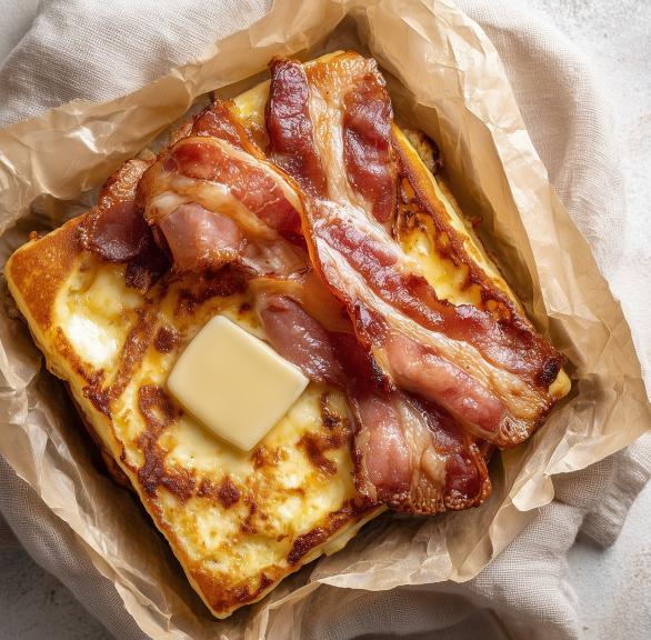 Fluffy Pancakes mit Bacon