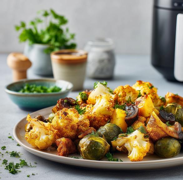 Wintergemüse mit Tahinidip