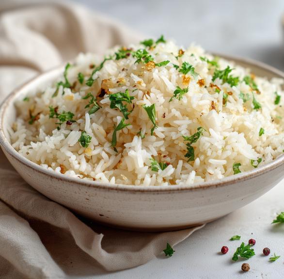 Knoblauch-Reis in 25 Minuten