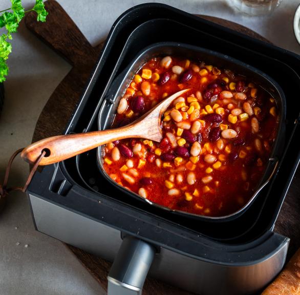 Schnelles Chili mit weißen Bohnen