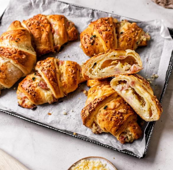 Käse-Schinken-Croissants de luxe