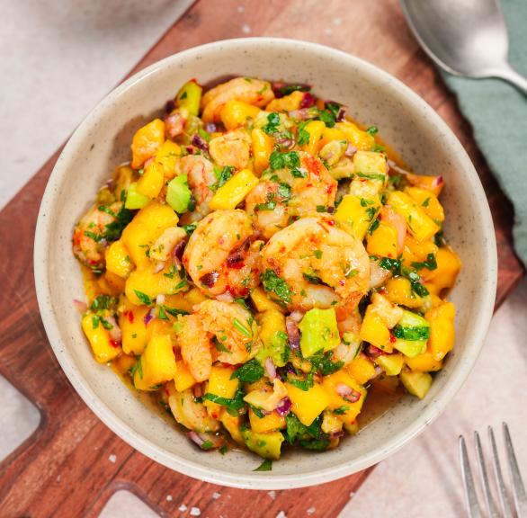 Mango-Avocado-Garnelen-Salat