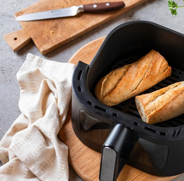 Baguette aufbacken im Airfryer