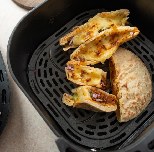 Cheeseburger Pita-Taschen