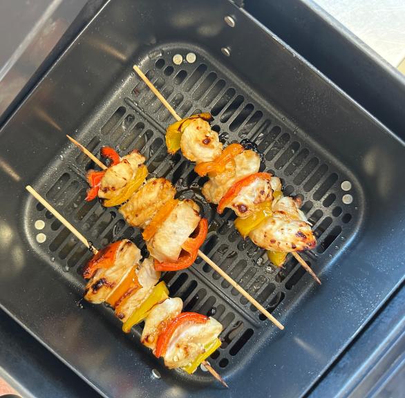 Schnelle Teriyaki-Hähnchen-Spieße