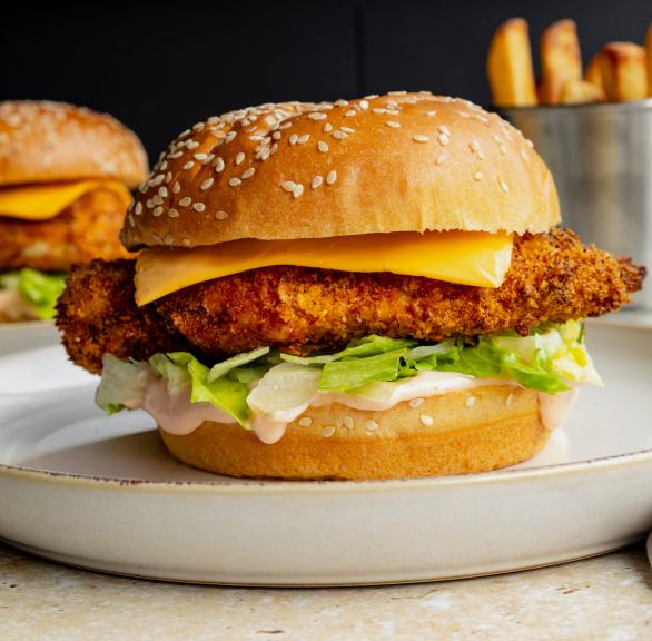 KFC-Style Zinger Burger