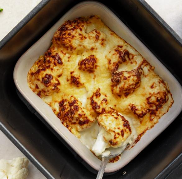 The Ultimate Bubbly-Crust Cauliflower Cheese