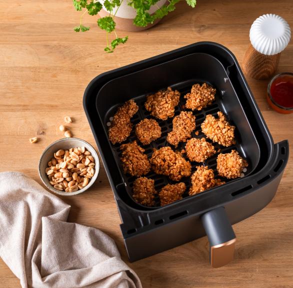 Chicken Nuggets mit Erdnusspanade