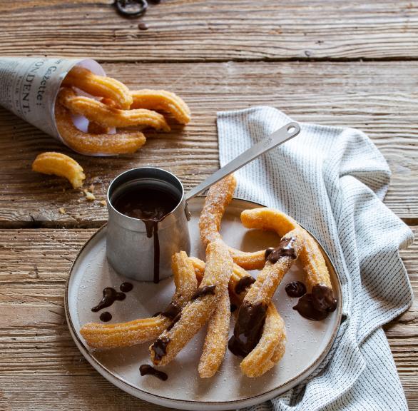 Churros con chocolate