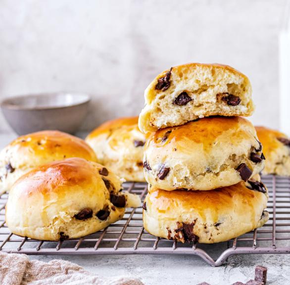 Luftige Schokobrötchen im AirFryer gebacken