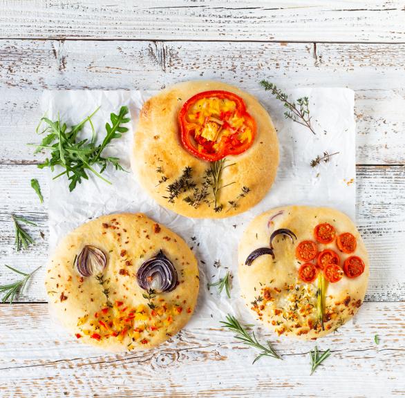 Focaccia-Garden-Minis wie in Italien