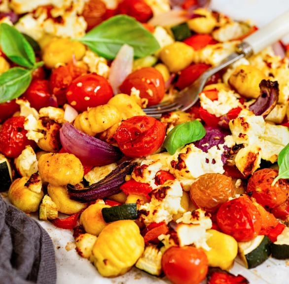 Gnocchi mit Gemüse und Feta