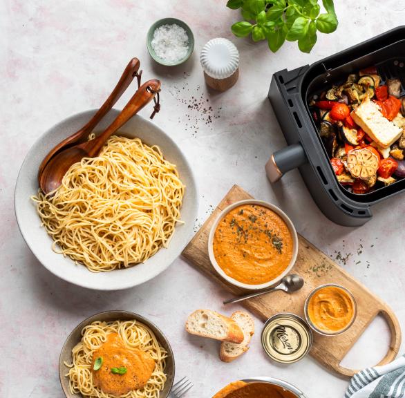2-in-1 Italian Style Roasted Pastasoße und Dip mit dem Airfryer