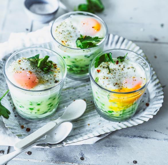 Ei im Glas mit Frankfurter Soße