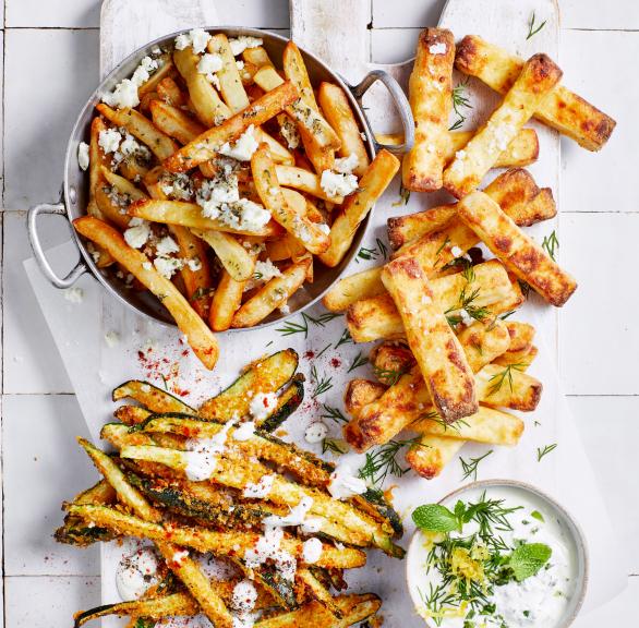 Griechische Feta-Oregano-Pommes