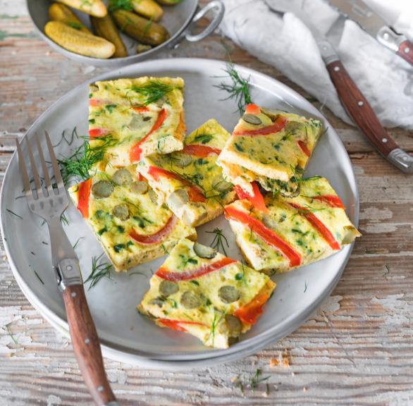 Omeletts mit Cornichons