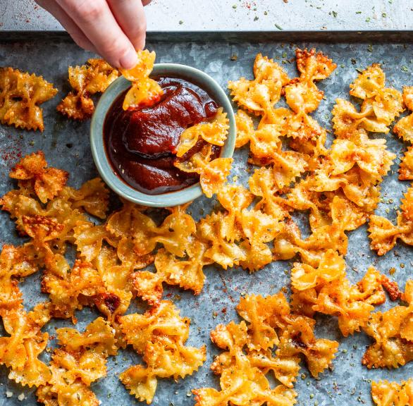 Pasta Chips - Airfryer Nudeln so knusprig