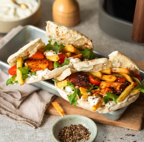 Airfryer Harissa Chicken Gyros