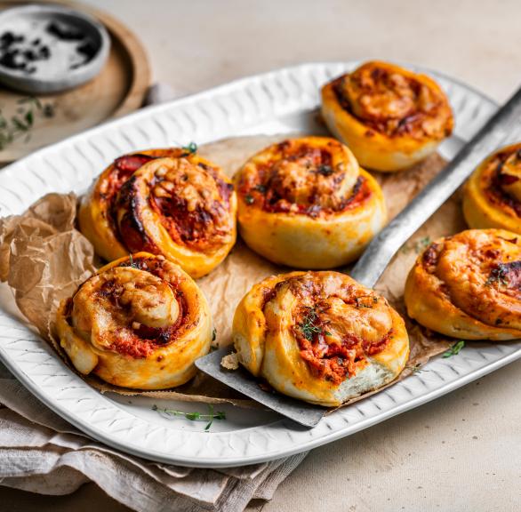 Pizzaschnecken mit Salami