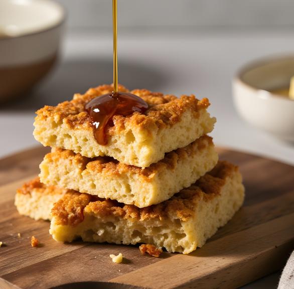 Flapjacks - britische Pancakes mit Zuckersirup
