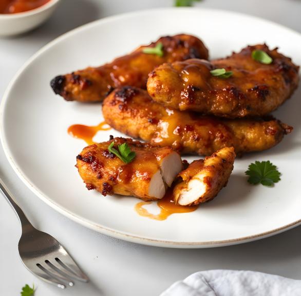 Airfryer Hot Honey Chicken Sliders