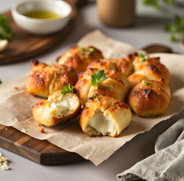 Mozzarella-Knoblauch-Brötchen