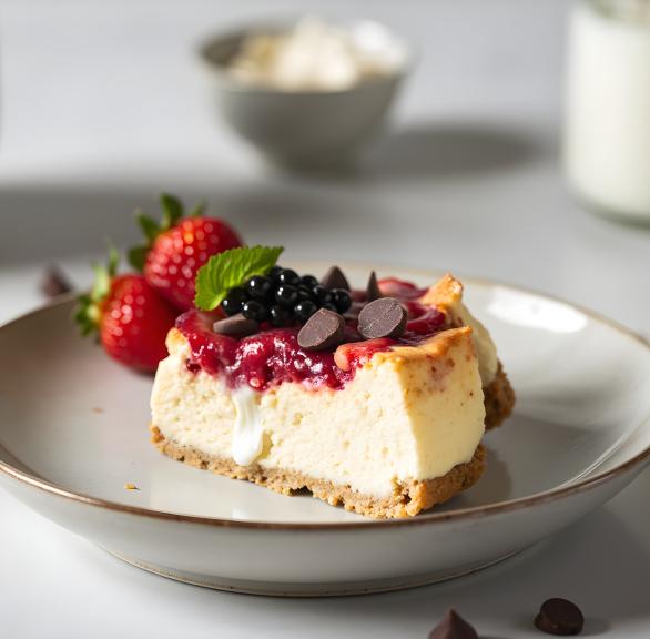 Eiweißreicher Käsekuchen