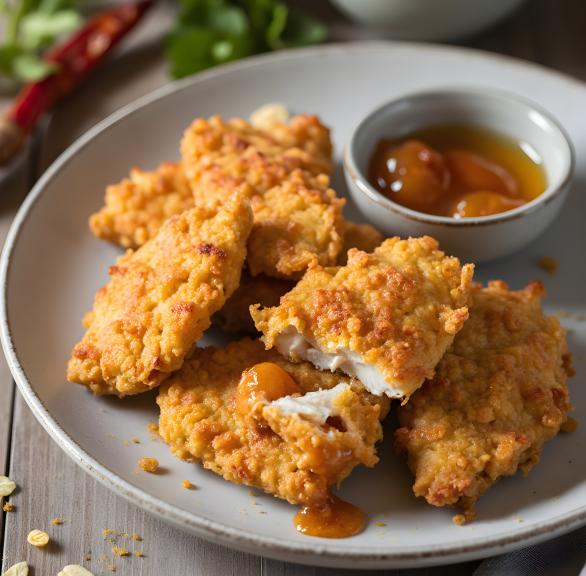 Scharfe Chicken Tenders mit Honig