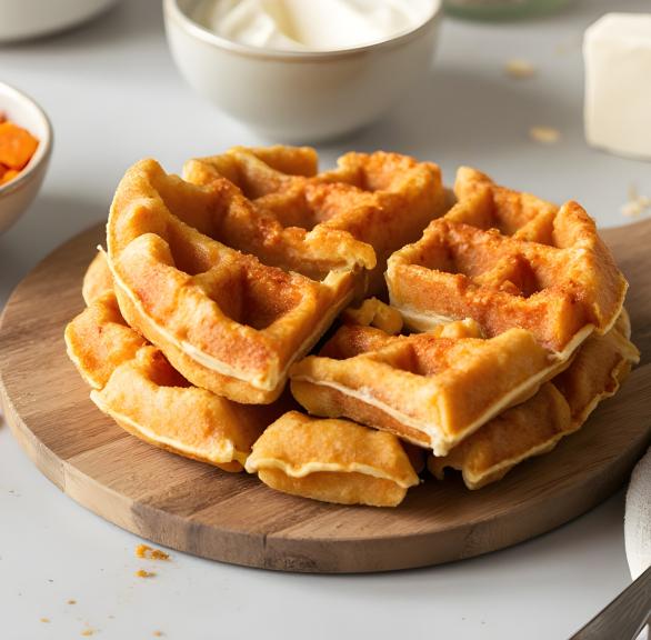 Karottenwaffeln aus dem Airfryer saftig & schnell