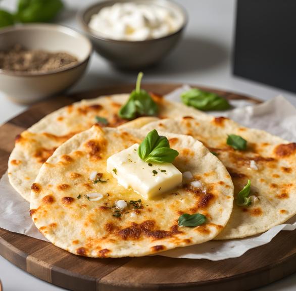 Knoblauch-Crunchy Airfryer-Tortillas
