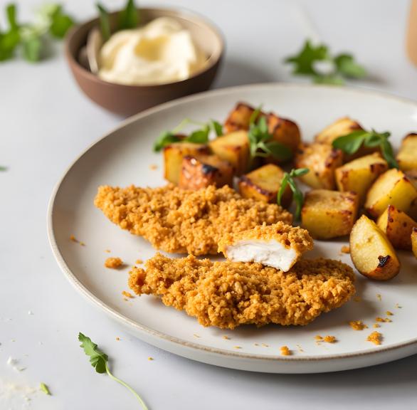 Knuspriger Hähnchen-Protein-Teller