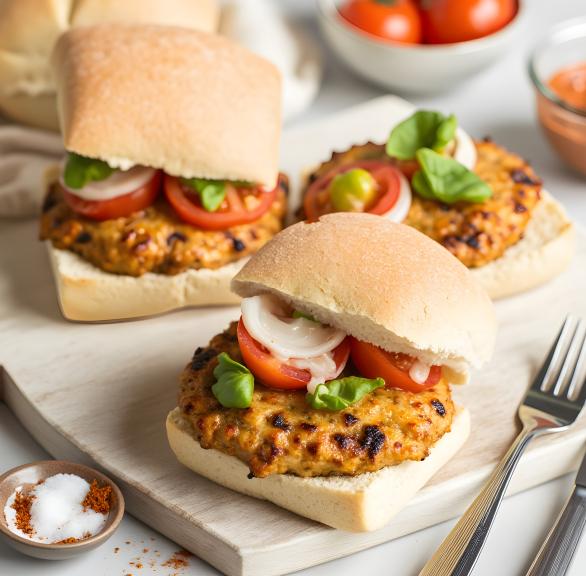 Thunfisch-Burger mit extra viel Protein einfach selber machen
