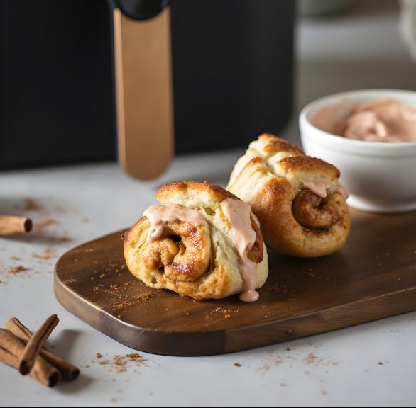 Mini-Zimtschnecken im Airfryer: Schneller Genuss für Naschkatzen