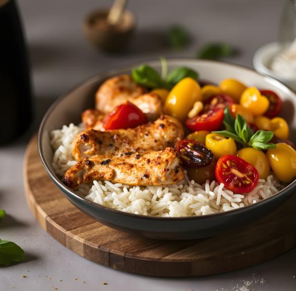 15-Minuten-Hähnchen mit Reis