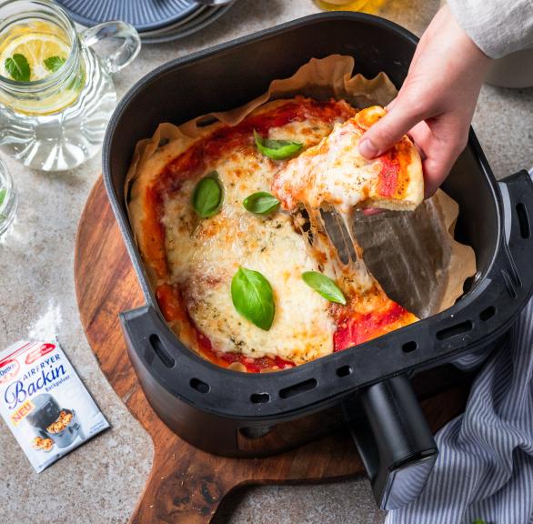 20-Minuten Airfryer Pizza