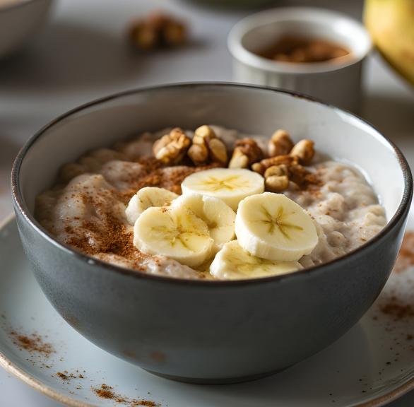 Bananen-Nuss-Porridge