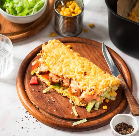 Mais-Käse-Wraps aus dem Airfryer