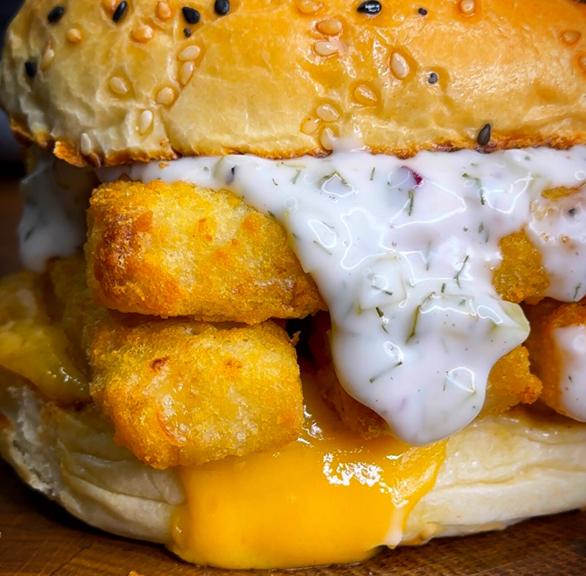 Fischstäbchen-Burger