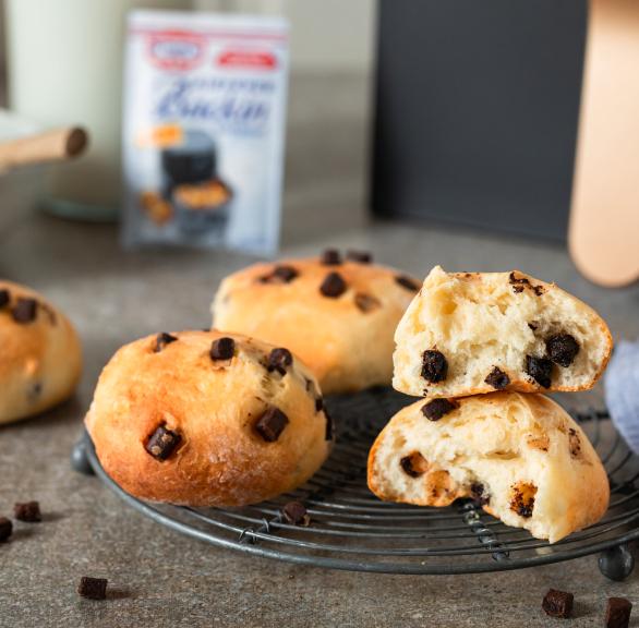 Schokobrötchen aus dem Airfryer ohne Gehzeit