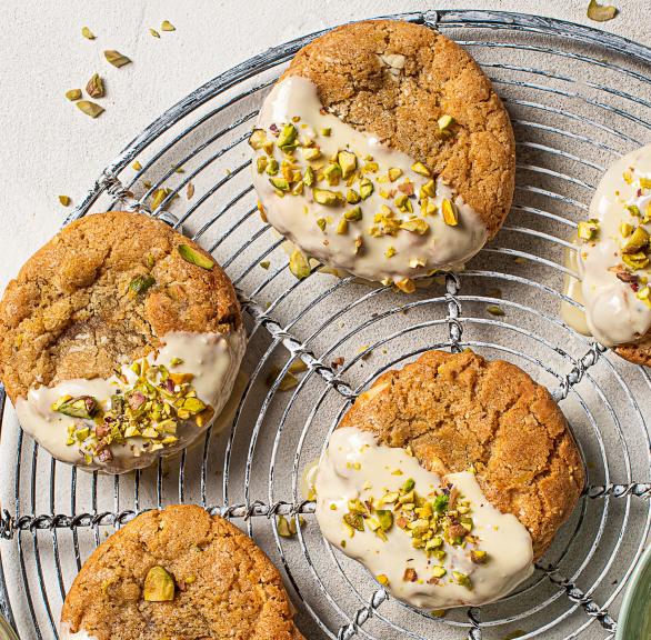 Einfache Pistazien-Löffelkekse