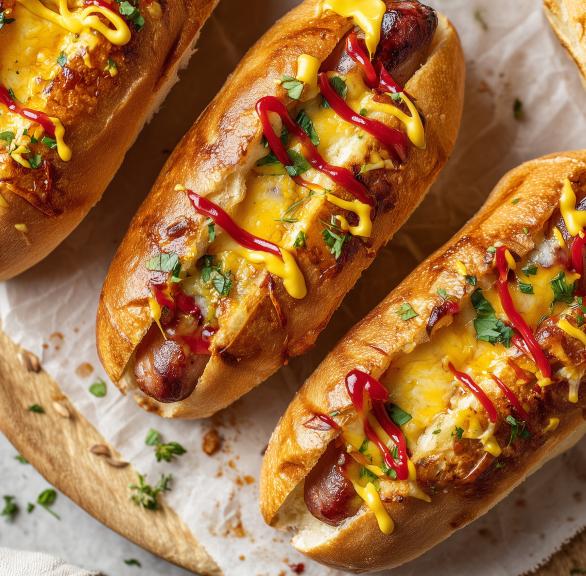 Airfryer Wurst-Brötchen Snack
